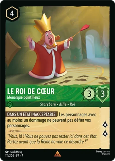 Le Roi De Coeur Monarque Pointilleux