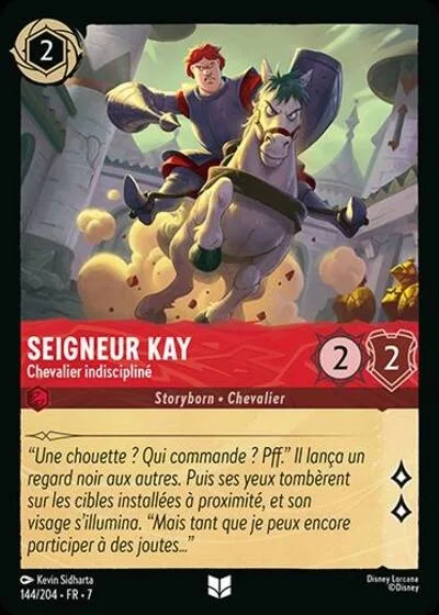 Seigneur Kay Chevalier Indiscipline