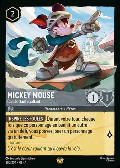 Mickey Mouse Combattant Exaltant