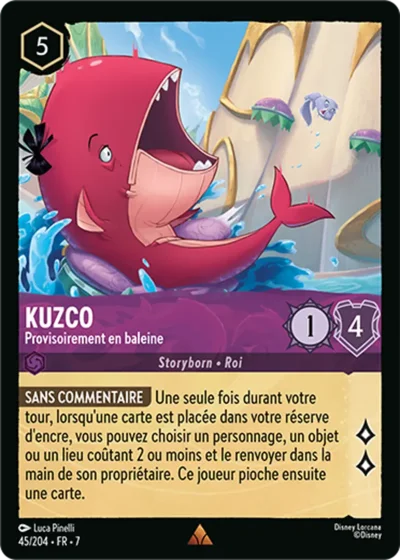 Kuzco Provisoirement En Baleine