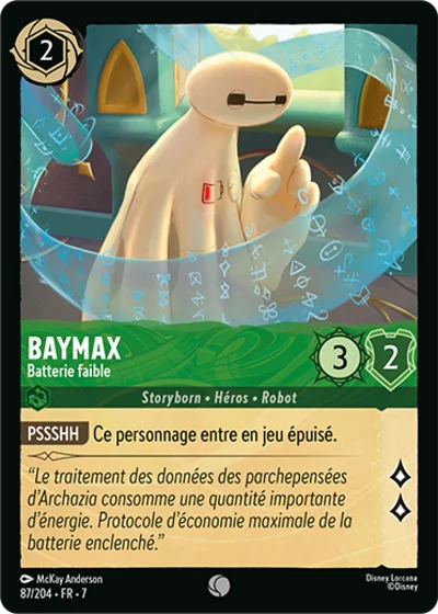 Baymax Batterie Faible