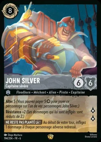 John Silver Capitaine Severe