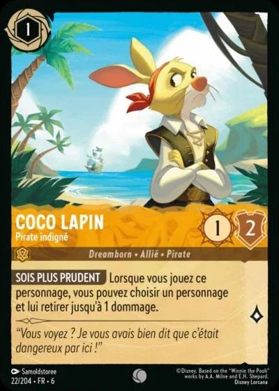 Coco Lapin Pirate Indigne