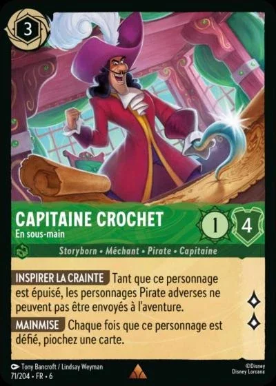Capitaine Crochet En Sous Main