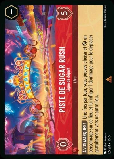 Piste De Sugar Rush Ligne De Depart