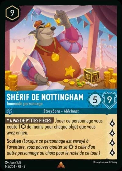 Sherif De Nottingham Immonde Personnage