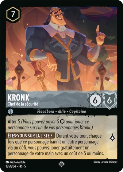 Kronk Chef De La Securite