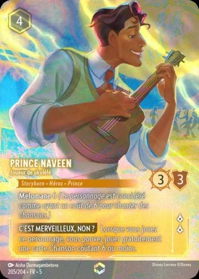 Enchanted Prince Naveen Joueur De Ukulele
