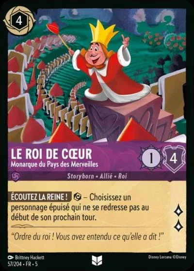 Le Roi De Coeur Monarque Du Pays Des Merveilles