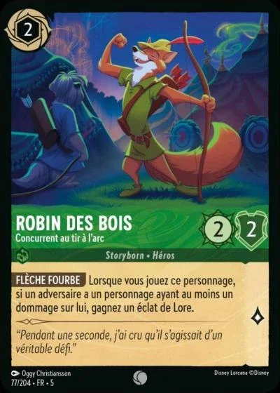 Robin Des Bois Concurrent Au Tir A L Arc