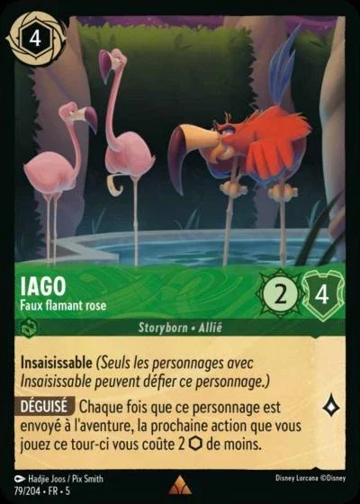 Iago Faux Flamant Rose