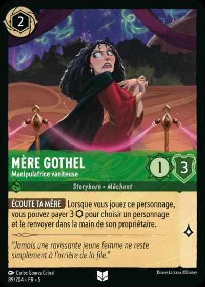 Mere Gothel Manipulatrice Vaniteuse