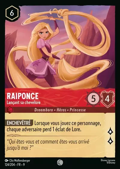 Raiponce Lancant Sa Chevelure