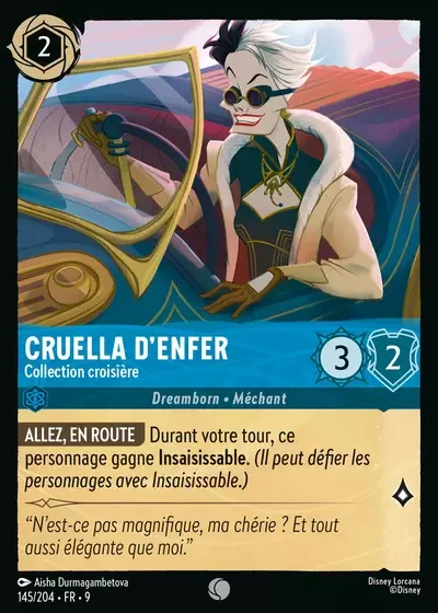 Cruella Denfer Collection Croisiere
