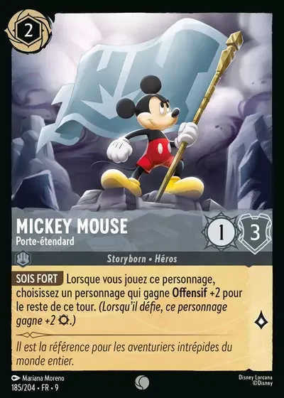 Mickey Mouse Porte Etendard