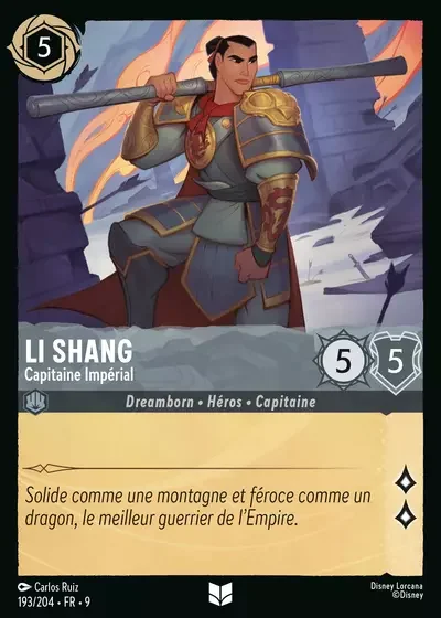 Li Shang Capitaine Imperial