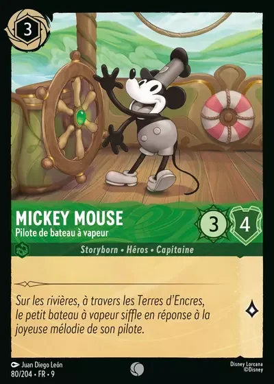 Mickey Mouse Pilote De Bateau A Vapeur