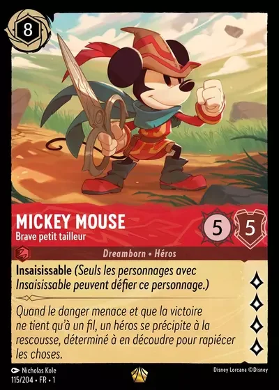 Mickey Mouse Brave Petit Tailleur