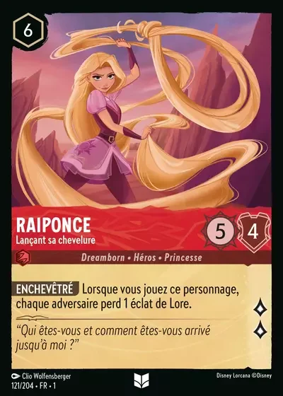 Raiponce Lancant Sa Chevelure