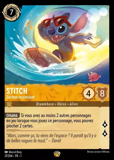 Stitch Surfeur Insouciant