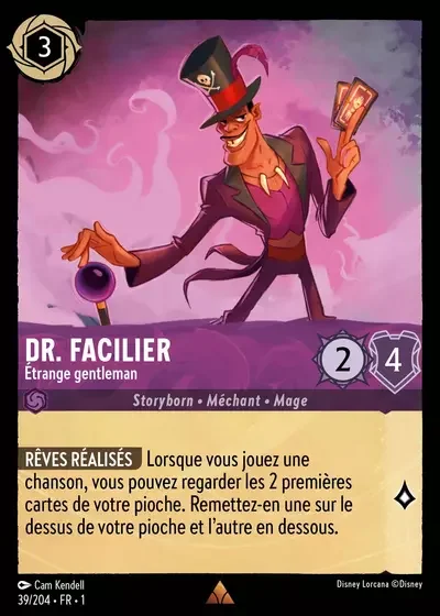 Docteur Facilier Etrange Gentleman