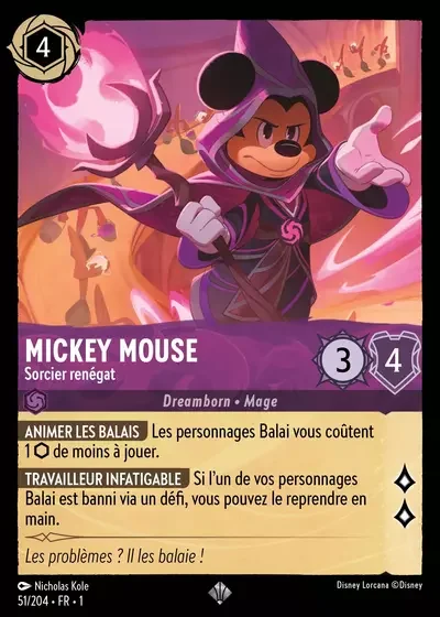 Mickey Mouse Sorcier Renegat