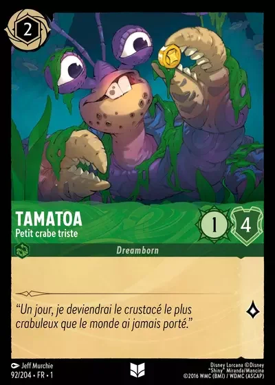 Tamatoa Petit Crabe Triste