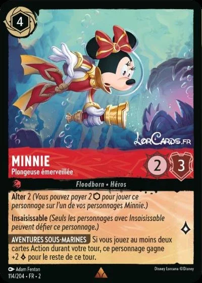 Minnie Plongeuse Emerveillee