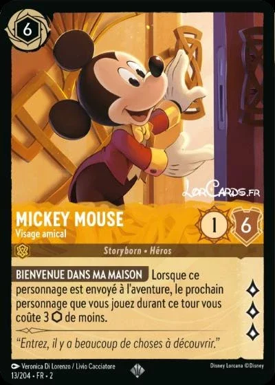 Mickey Mouse Visage Amical