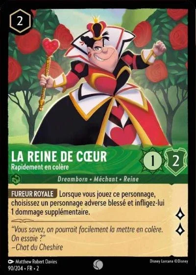 La Reine De Coeur Rapidement En Colere