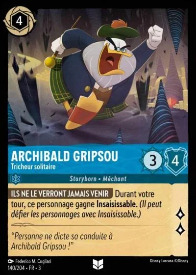 Archibald Gripsou Tricheur Solitaire