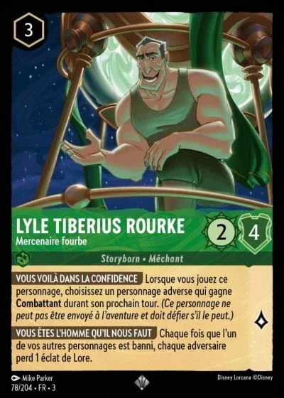 Lyle Tiberius Rourke Mercenaire Fourbe