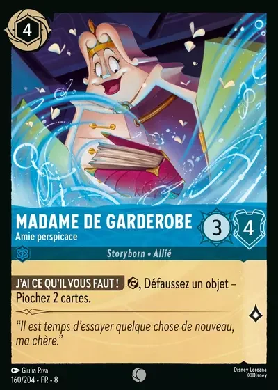 Madame De Garderobe Amie Perspicace