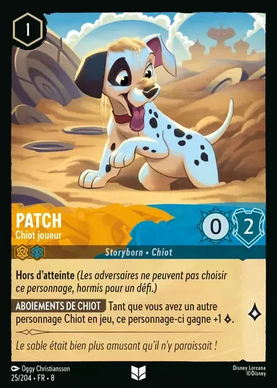Patch Chiot Joueur