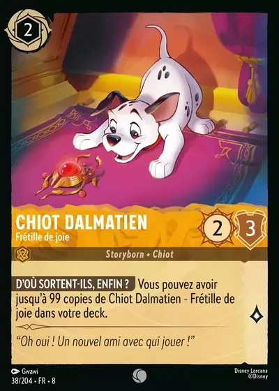Chiot Dalmatien Fretille De Joie