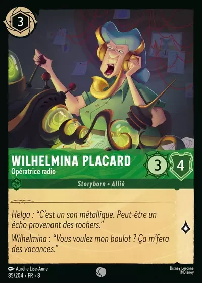 Wilhelmina Placard Loperatrice Radio