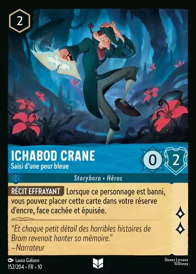 Ichabod Crane Saisi Dune Peur Bleue