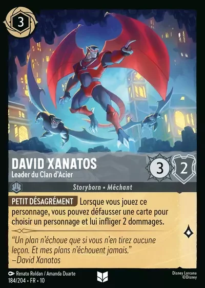 David Xanatos Leader Du Clan Dacier