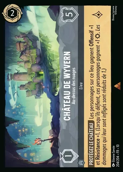 Chateau De Wyvern Au Dessus Des Nuages