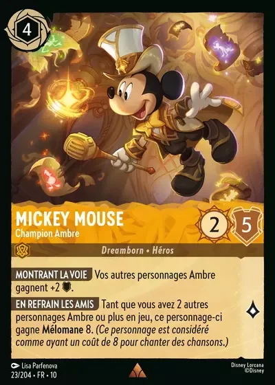 Mickey Mouse Champion Ambre