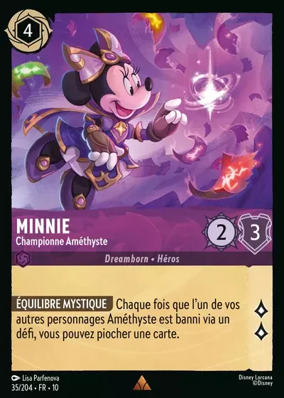 Minnie Championne Amethyste