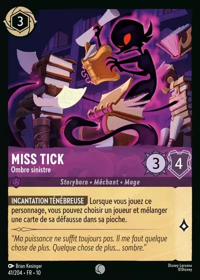 Miss Tick Ombre Sinistre