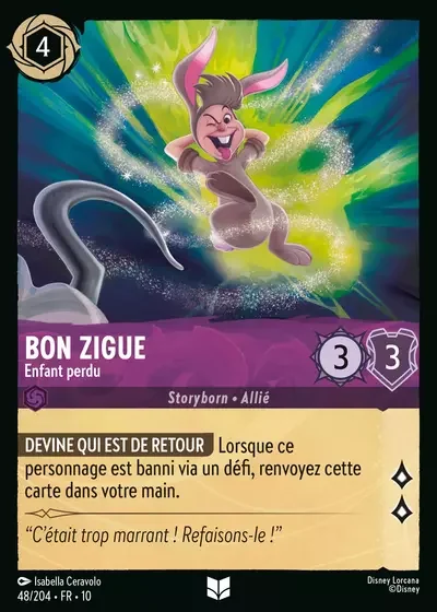 Bon Zigue Enfant Perdu