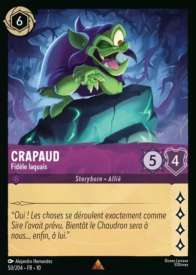Crapaud Fidele Laquais