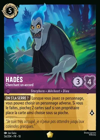 Hades Cherchant Un Accord