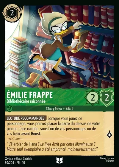 Emilie Frappe Bibliothecaire Raisonnee