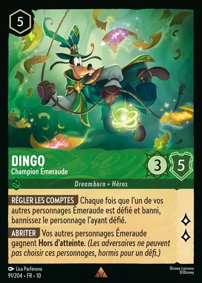 Dingo Champion Emeraude