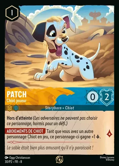 Patch Chiot Joueur