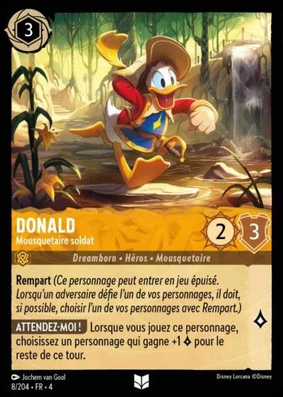 Donald Mousquetaire Soldat