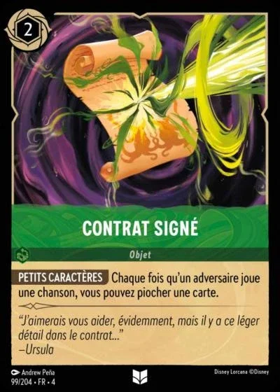 Contrat Signe